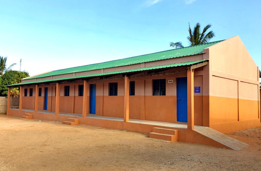Seis Novas Salas de Aula em Pemba para Crianças Deslocadas de Cabo Delgado