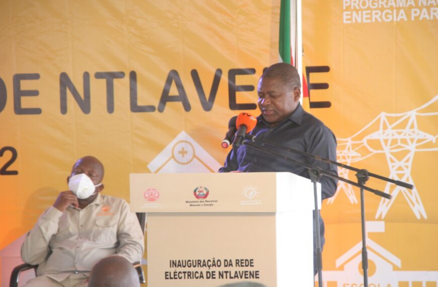 Já Há luz Eléctrica da EDM em Ntlavene em Gaza