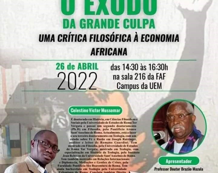 Brazão Mazula Apresenta ‘O Êxodo da Grande Culpa’ na Filosofia da UEM
