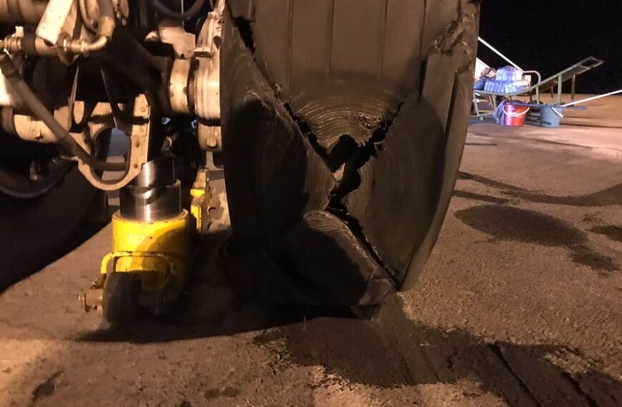 LAM Anuncia Reposição do Pneu da Aeronave Imobilizada na Cidade de Nampula