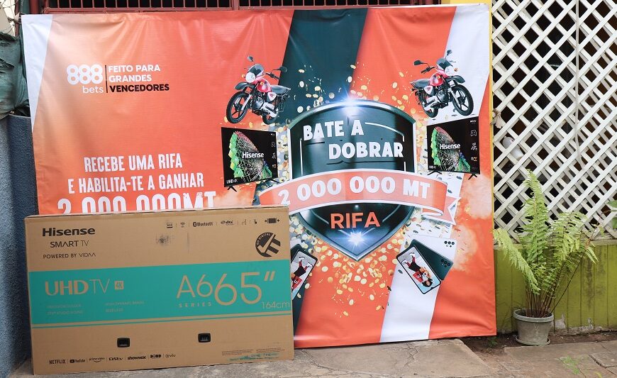 Marca 888Bet Chega a Moçambique e Entrega Prémios na Campanha ‘Bate a Dobra’