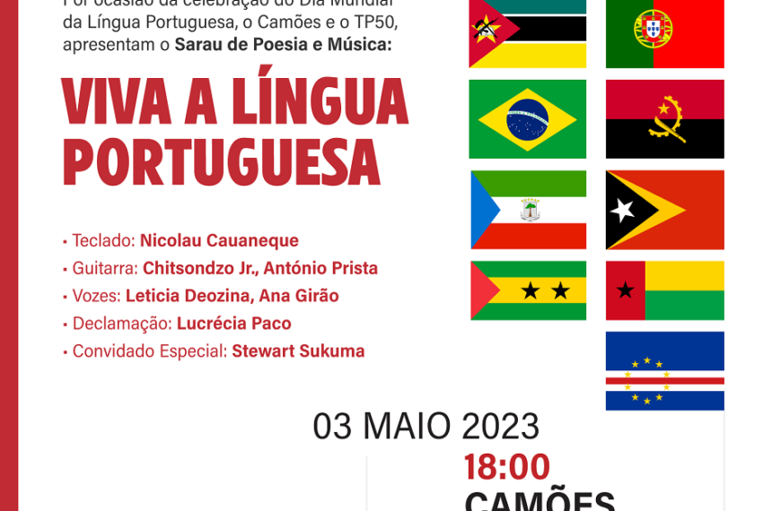 Sarau de Poesia e Música Celebra Dia Mundia da Língua Portuguesa no Camões Maputo