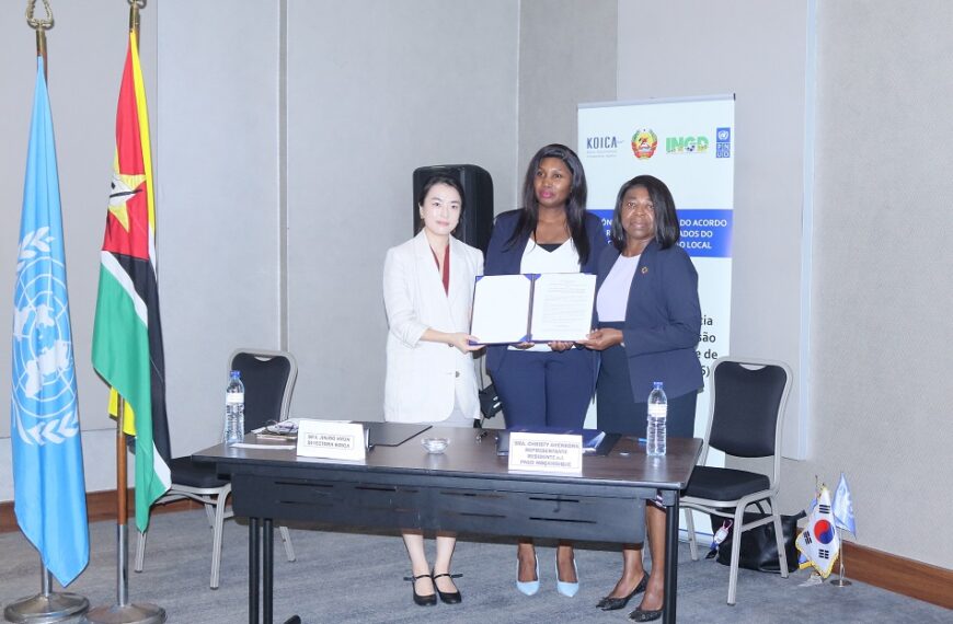 PNUD e Cooperação Coreana Encerram Acordo para Apoiar Resiliência em Moçambique