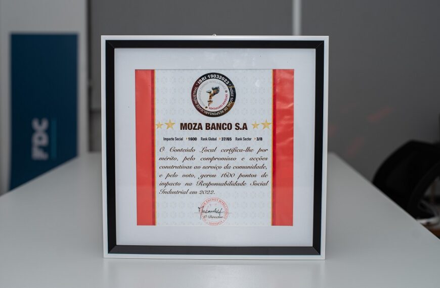 Moza Banco Premiado “Banco do Conteúdo Local” em Moçambique