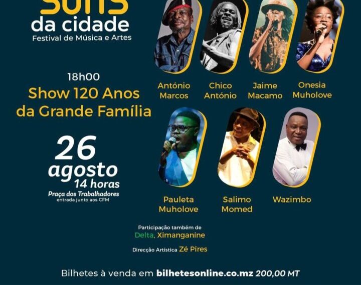 Festival ‘Sons da Cidade’ Com Elenco Artístico de Luxo Para Celebrar 120 Anos do Porto de Maputo