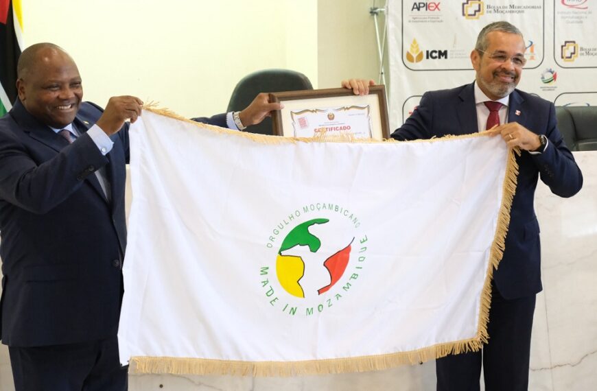 Ministério da Indústria e Comércio Atribui Selo “Made In Mozambique” ao Moza Banco
