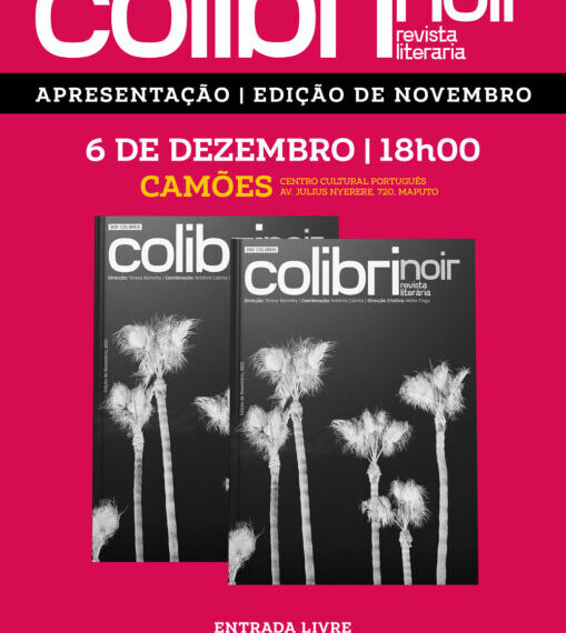 Sessão de Apresentação da Revista Literária COLIBI NOIR 6 de Dezembro no Camões – Maputo