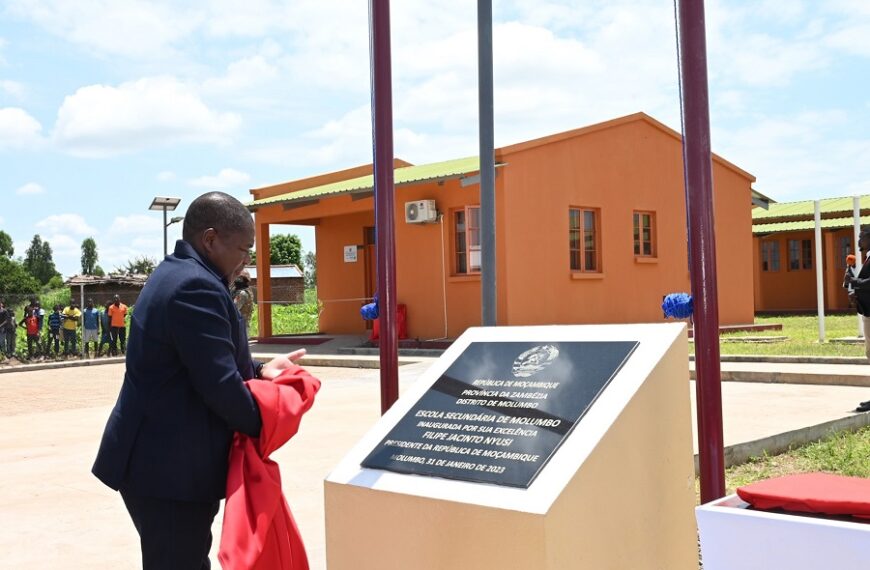 Filipe Nyusi Inaugura Avenida com seu Nome e Outras Infra-estruturas de Songo em Tete