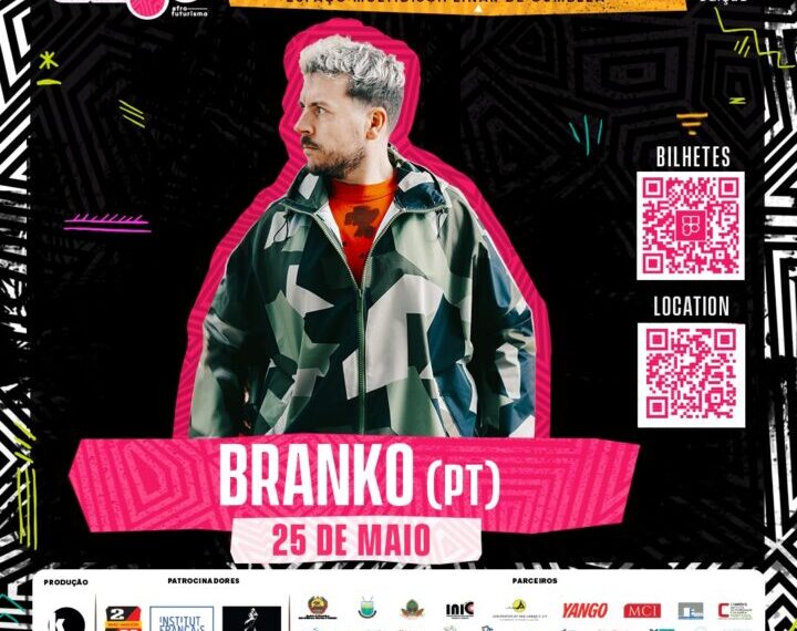 Branko na 11ª Edição do Festival Azgo Dia 25 no Espaço Multidisciplinar de Cumbeza