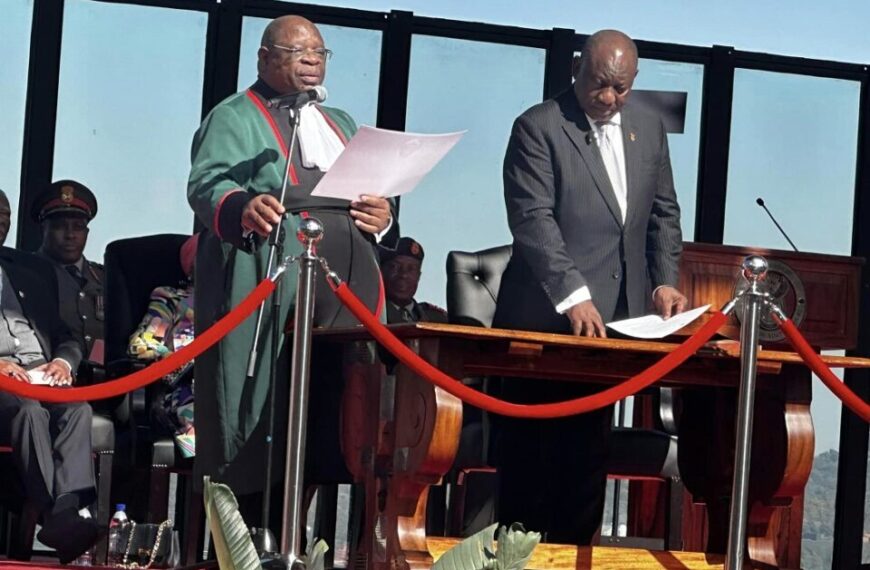 Cyril Ramaphosa Toma Posse Como Presidente da República da África do Sul