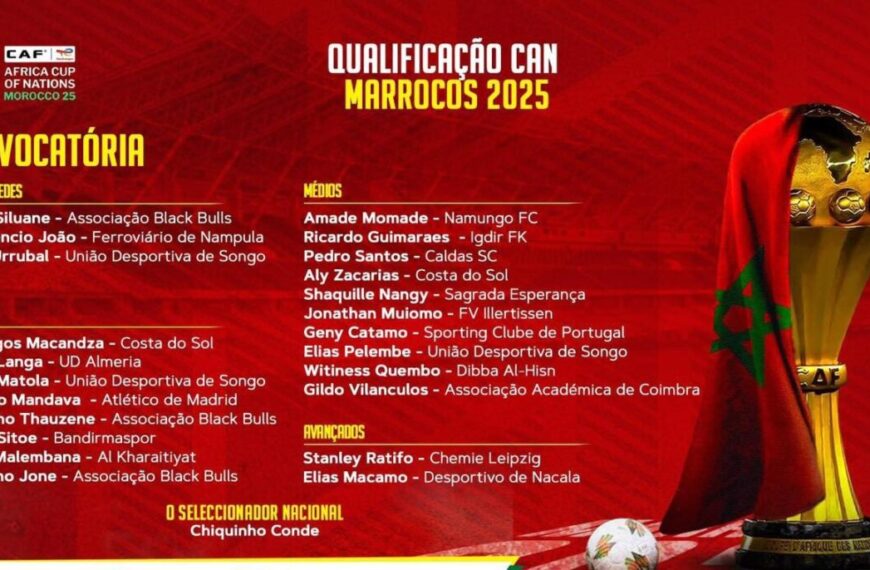 Horas Depois de Confirmado Seleccionador Nacional Chiquinho Conde Anuncia Pre-Convocados