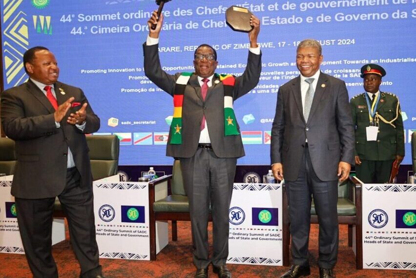 Emmerson Mnangagwa Assume Presidência da SADC na Despedida de Filipe Nyusi