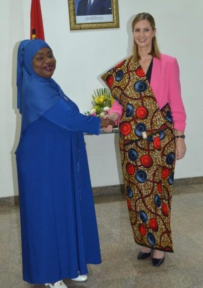 Margarida Talapa Recebe Alta Comissária do Reino Unido Para Revista da Cooperação Bilateral