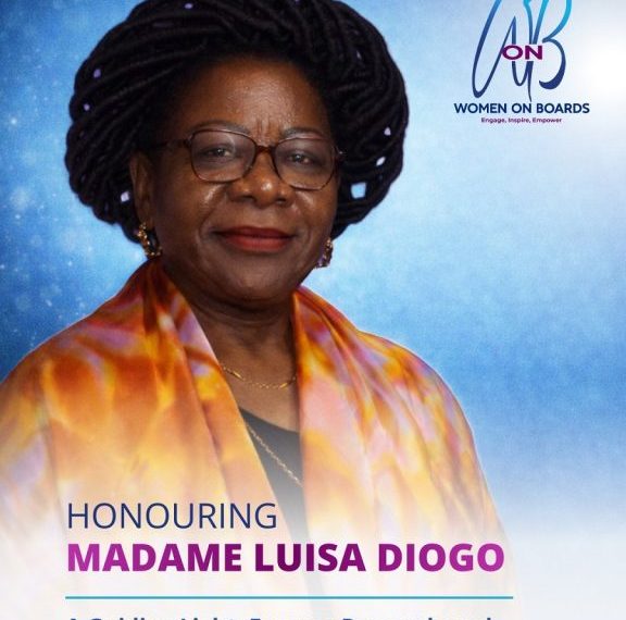Women On Boards South Africa presta homenagem a Madame Luisa Diogo, antiga Primeira-Ministra de Moçambique