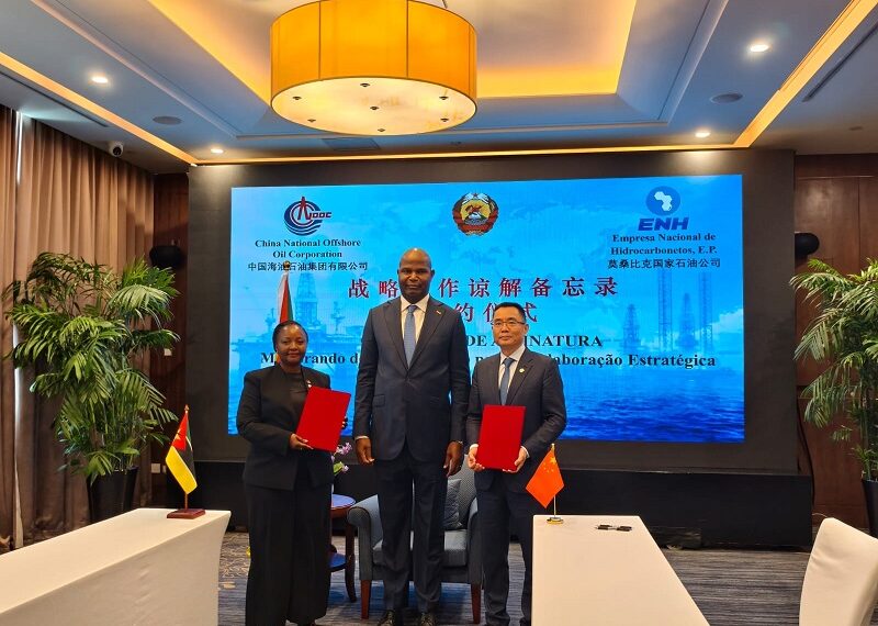 ENH e CNOOC Assinam Memorando Para Realização de Projectos na Indústria Nacional de Hidrocarbonetos