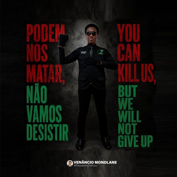Venâncio Mondlane Convoca ‘Panelanços’ no Encerramento do Luto Nacional Pelo Assassinato do Coordenador Político de Manica