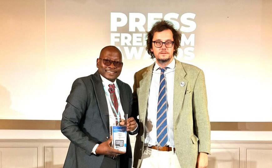 Chapo Felicita o Jornalista Carlitos Cadangue Pelo Prémio Internacional de Jornalismo da RSF