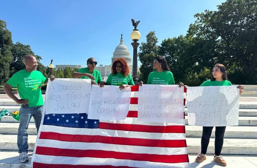Venâncio Mondlane Escreve que Moçambicanos em Washington Protestam Julgamento no Supremo