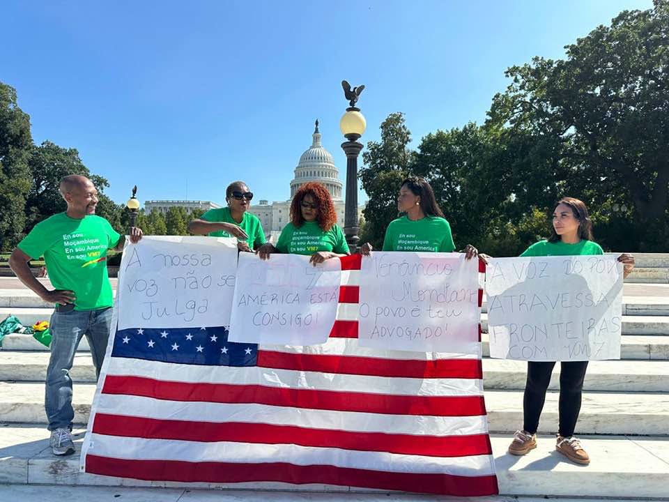 Venâncio Mondlane Escreve que Moçambicanos em Washington Protestam Julgamento no Supremo